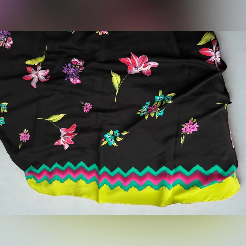 Missoni Floral Black silk fabric - Picture 5 of 5